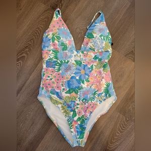 J Crew swimsuit -floral
